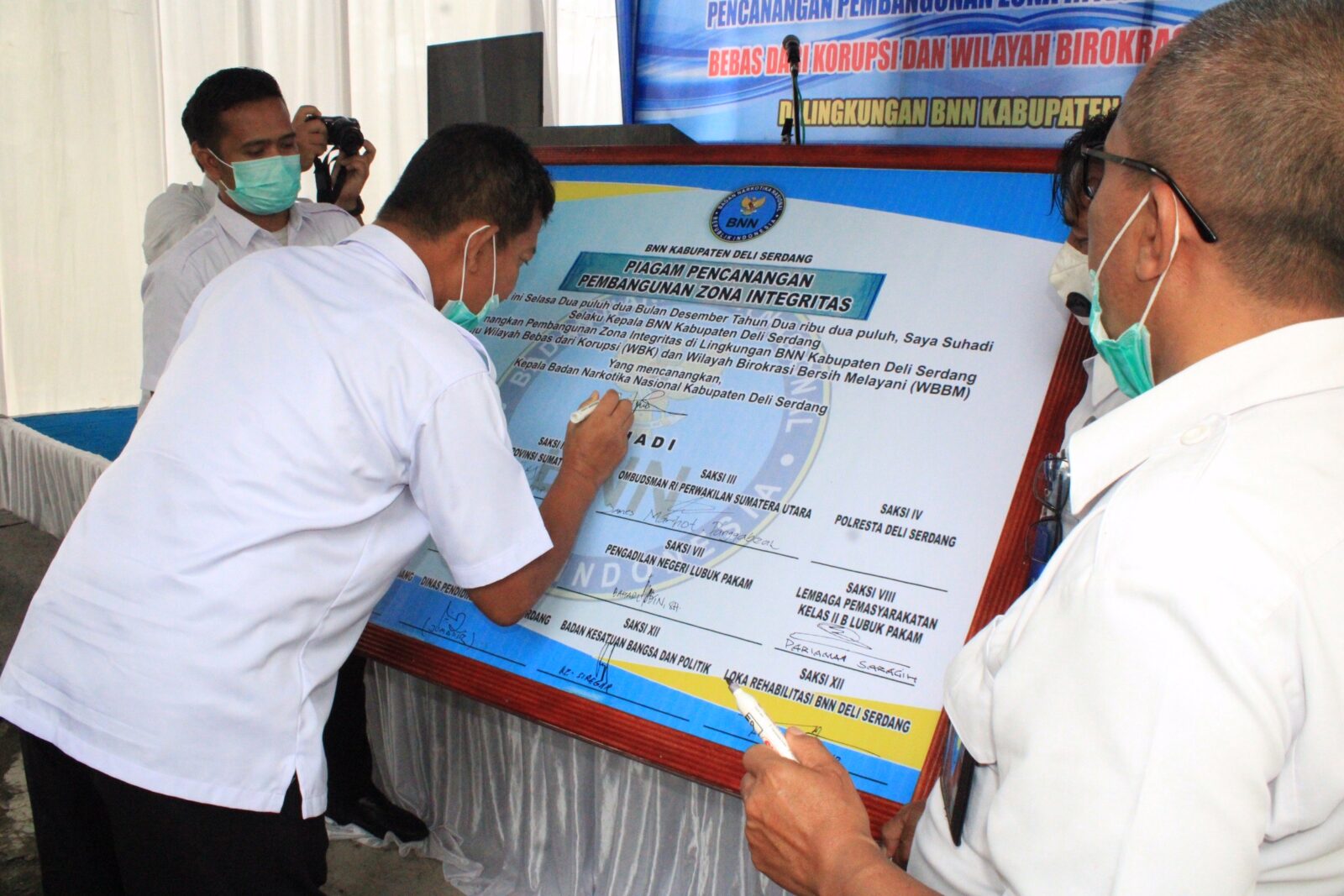 Berkomitmen Menuju WBK dan WBBM, BNN Kabupaten Deli Serdang Canangkan Zona Integritas Komitmen, BNN Kabupaten Deli Serdang Canangkan Zona Integritas