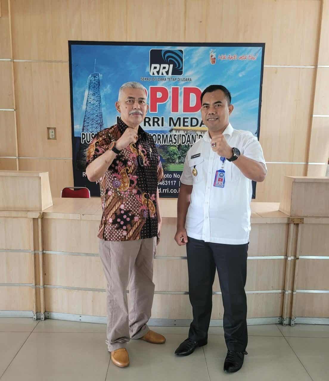 Berantas Narkotika, Kepala BNNK Deli serdang kunjungan ke LPP RRI Medan